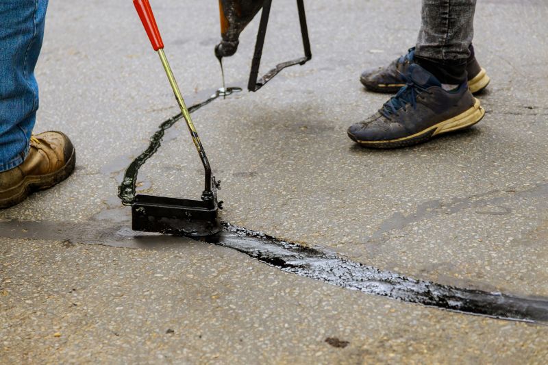 Hot Tar Driveway Sealing in Greenville, SC
